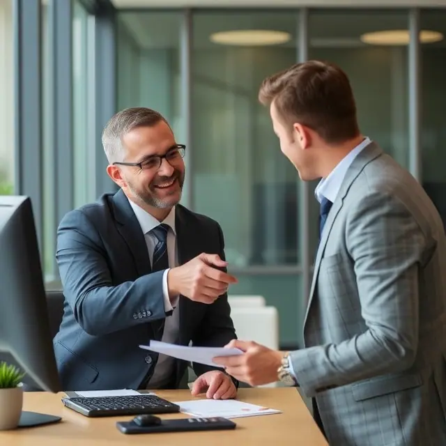 interim managers having friendly conversation