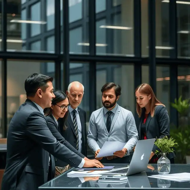 interim general manager having discussion over reports